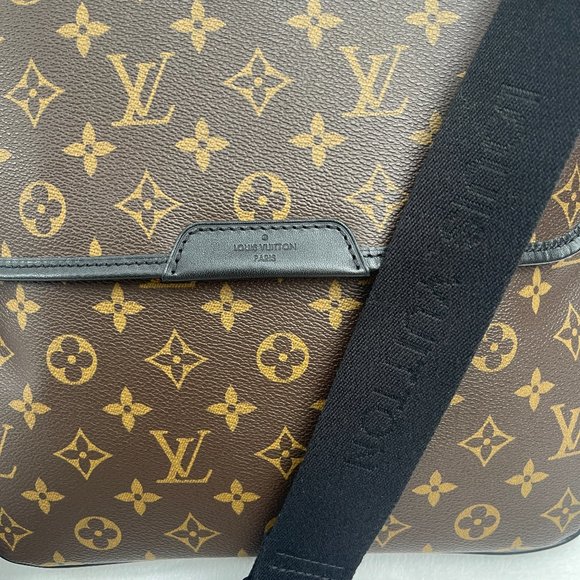 New Auc Louis Vuitton Monogram Macassar Canvas Bass MM Messenger/crossbody Bag - Picture 11 of 17